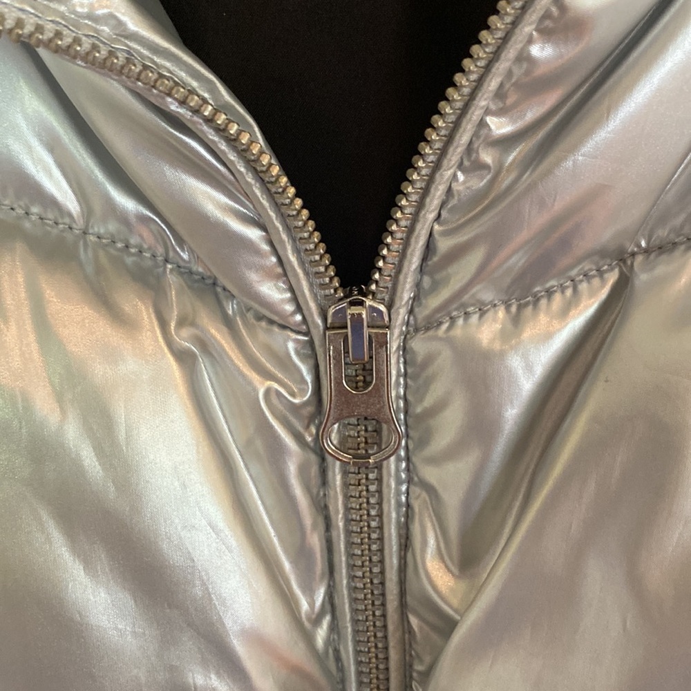 H&M Silver Puffer Jacket - Picture 3 of 9
